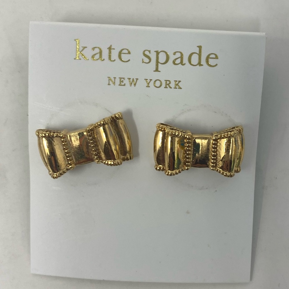 Kate Spade New York 14k Gold Filled Bow Small Stud Earrings